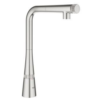 - GROHE-Zedra SmartControl Bateria kuchenna z funkcją SmartControl kolor stal nierdzewna 31593DC2 - 31593DC2 - Łazienki Szydłowski