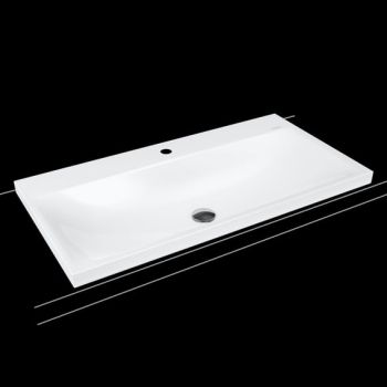 - KALDEWEI Silenio Umywalka 90 x 46 cm, wpuszczana w blat bez przelewu, biała z Perl-Effekt 904006303001 - 904006303001 - Łazienki Szydłowski