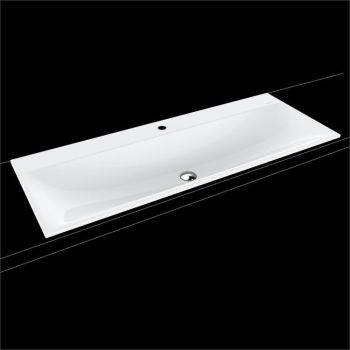 - KALDEWEI Silenio Umywalka wpuszczana w blat 120 x 46 cm, bez przelewu, biała 907906303001 - 907906303001 - Łazienki Szydłowski