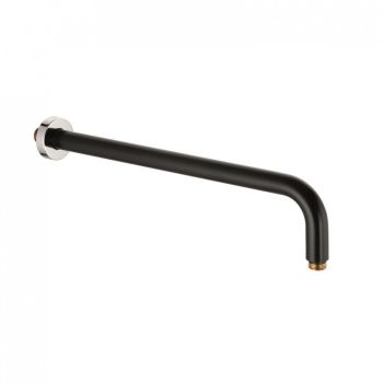  - KLUDI A-QA Ramię prysznicowe 40 cm czarny mat/chrom 665148700 - 6651487-00 - Łazienki Szydłowski