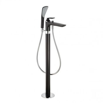 - KLUDI Balance bateria wannowo-prysznicowa czarny mat/chrom 525908775 - 525908775 - Łazienki Szydłowski