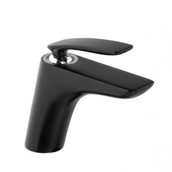 - KLUDI Balance bateria umywalkowa czarny mat/chrom 520268775 - 520268775 - Łazienki Szydłowski