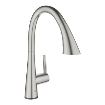 - GROHE-Zedra Touch Elektroniczna bateria kuchenna kolor stal nierdzewna 30219DC2 - 30219DC2 - Łazienki Szydłowski