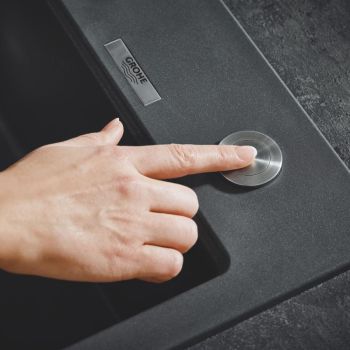 - GROHE- Automatyczny zestaw odpływowy do zlewozmywaków stal nierdzewna 40986SD0 - 40986SD0 - Łazienki Szydłowski