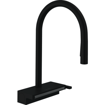 - HANSGROHE Aquno Select bateria kuchenna czarny mat 73831670 - 73831670 - Łazienki Szydłowski