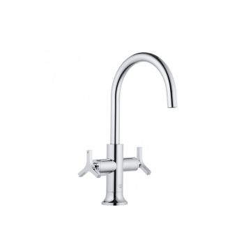 - KLUDI NOVA FONTE bateria umywalkowa z pokrętłami chrom 201180539 - 201180539 - Łazienki Szydłowski