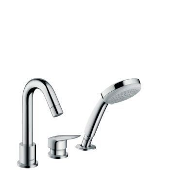  - HANSGROHE Logis 3-otworowa bateria na brzeg wanny chrom 71313000 - 71313000 - Łazienki Szydłowski