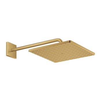 - GROHE-Rainshower Mono 310 Cube Deszczownica z ramieniem 42,2 cm brushed cool sunrise 26564GN0 - 26564GN0 - Łazienki Szydłowski