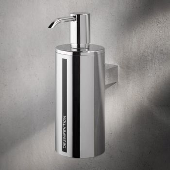 - KEUCO Uniwersalny dozownik do płynów dezynfekujących, model wiszący, chrom / grafit 04953370100 - 04953370100 SK - Łazienki Szydłowski