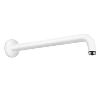 - HANSGROHE Ramię prysznicowe 389 mm, biały mat 27413700 - 27413700 - Łazienki Szydłowski