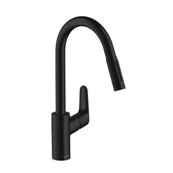 - HANSGROHE Focus bateria kuchenna kolor czarny mat 31815670 - 31815670 - Łazienki Szydłowski