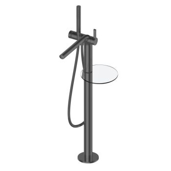 - KEUCO Edition 400 bateria wannowo wolnostojąca, chrom czarny szczotkowany 51527130100 - 51527130100 - Łazienki Szydłowski