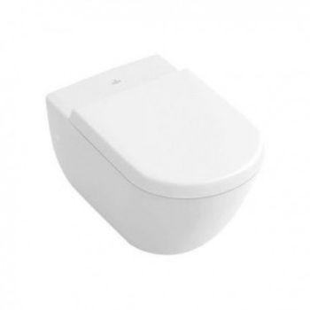 - VILLEROY&BOCH Subway wc wiszące 56 x 37 cm bez kołnierza biała bez deski sedesowej powłoką ceramic plus 5614R0T2 - 5614R0T2 - Łazienki Szydłowski