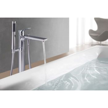  - KLUDI ZENTA SL bateria wannowa wolnostojąca chrom 485900565 - 485900565 - Łazienki Szydłowski
