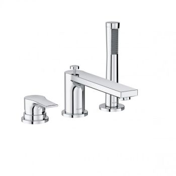  - KLUDI ZENTA SL bateria wannowa trzyotworowa chrom 484480565 - 484480565 - Łazienki Szydłowski