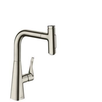 - HANSGROHE Metris Select bateria kuchenna kolor stal nierdzewna 73817800 - 73817800 - Łazienki Szydłowski