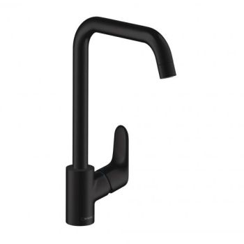 - HANSGROHE Focus E2 bateria kuchenna czarny mat 31820670 - 31820670 - Łazienki Szydłowski