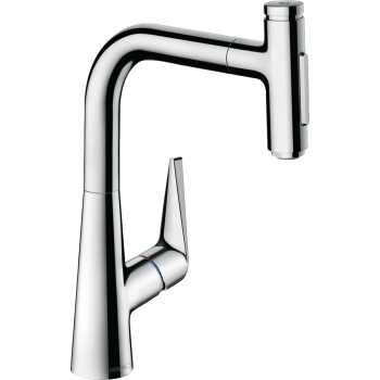 - HANSGROHE Talis Select M51 bateria kuchenna 220 z wyciąganą wylewką, chrom 73868000 - 73868000 - Łazienki Szydłowski