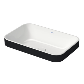 - DURAVIT Happy D.2 Plus umywalka stawiana 60x40 cm, kolor wnętrza biały, kolor zewnętrzny antracyt mat 2359606100 - 2359606100 - Łazienki Szydłowski