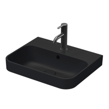 - DURAVIT Happy D.2 Plus umywalka nablatowa 50 x 40 cm, antracyt mat 2360501300 - 2360501300 - Łazienki Szydłowski