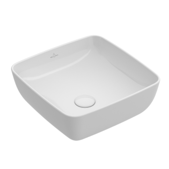  - VILLEROY & BOCH Artis Umywalka stojąca na blacie 41 x 41 cm biały mat CeramicPlus 417841RW - 417841RW - Łazienki Szydłowski