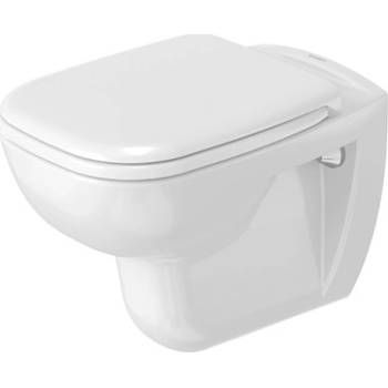  - DURAVIT D-Code Zestaw WC miską wiszącą 35,5x54,5 cm z deską sedesową biały połysk 45350900A1 - 45350900A1 - Łazienki Szydłowski