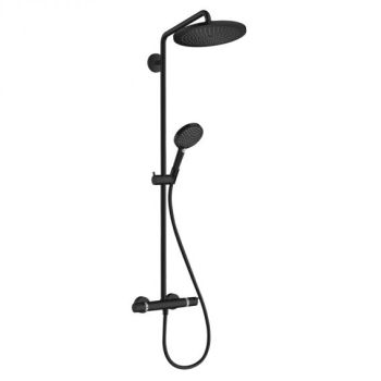- HANSGROHE Croma Select S280 zestaw prysznicowy czarny mat 26890670 - 26890670 - Łazienki Szydłowski