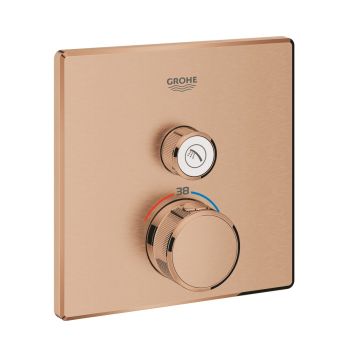  - GROHE-SmartControl Bateria termostatyczna do obsługi jednego wyjścia wody brushed warm sunset 29123DL0 - 29123DL0 - Łazienki Szydłowski