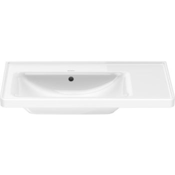 - DURAVIT D-Neo umywalka meblowa asymetryczna 80x48cm bez otworu na baterię biały połysk 2369800060 - 2369800060 - Łazienki Szydłowski