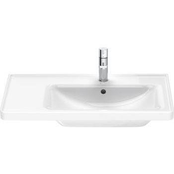 - DURAVIT D-Neo umywalka meblowa asymetryczna z otworem na baterię 80x48cm biały połysk 2370800000 - 2370800000 - Łazienki Szydłowski