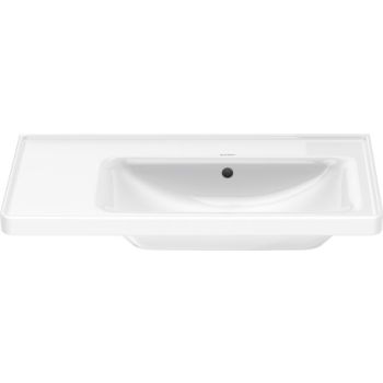 - DURAVIT D-Neo umywalka meblowa asymetryczna bez otworu pod baterię 80x48cm biały połysk 2370800060 - 2370800060 - Łazienki Szydłowski