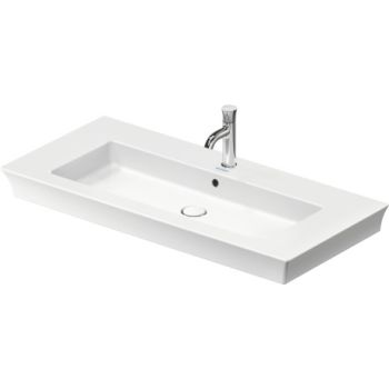 - DURAVIT White Tulip Umywalka meblowa 105,5 x 49 cm biały połysk 2363100000 - 2363100000 - Łazienki Szydłowski
