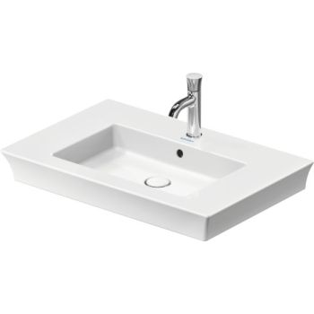 - DURAVIT White Tulip Umywalka meblowa 75x49 cm biały połysk 2363750000 - 2363750000 - Łazienki Szydłowski