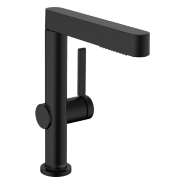  - HANSGROHE Finoris bateria umywalkowa 230 z EcoSmart, z zamykanym zaworem odpływowym push-open czarny mat 76063670 - 76063670 - Łazienki Szydłowski