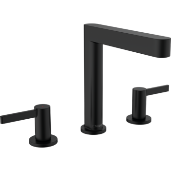 - HANSGROHE Finoris 3-otworowa bateria umywalkowa czarny mat 76034670 - 76034670 - Łazienki Szydłowski