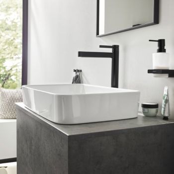 - HANSGROHE Finoris bateria umywalkowa Ecosmart , do mis umywalkowych czarny mat 76070670 - 76070670 - Łazienki Szydłowski