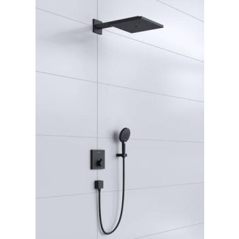 - HANSGROHE Raindance E System prysznicowy z termostatem ShowerSelect kolor czarny mat 27939670 - 27939670 - Łazienki Szydłowski