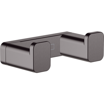 - HANSGROHE AddStoris podwójny haczyk czarny chrom szczotkowany 41755340 - 41755340 - Łazienki Szydłowski