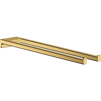 - HANSGROHE AddStoris Wieszak na ręcznik podwójny złoty optyczny polerowany 41770990 - 41770990 - Łazienki Szydłowski