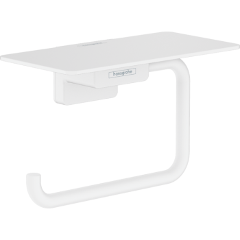  - HANSGROHE AddStoris Uchwyt na papier toaletowy z półką biały mat 41772700 - 41772700 - Łazienki Szydłowski