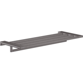 - HANSGROHE AddStoris Półka na ręczniki z wieszakiem na ręcznik czarny chrom szczotkowany 41751340 - 41751340 - Łazienki Szydłowski