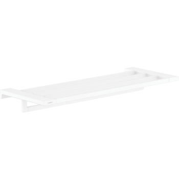  - HANSGROHE AddStoris Półka na ręczniki z wieszakiem na ręcznik biały mat 41751700 - 41751700 - Łazienki Szydłowski