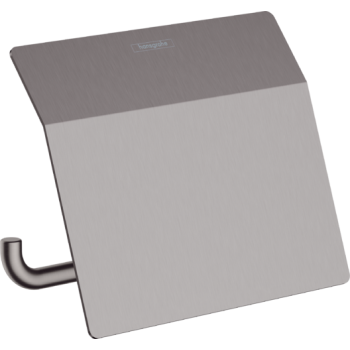 - HANSGROHE AddStoris Uchwyt na papier toaletowy z osłoną czarny chrom szczotkowany 41753340 - 41753340 - Łazienki Szydłowski