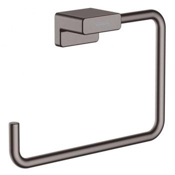 - HANSGROHE AddStoris Wieszak na ręcznik typu Ring czarny chrom szczotkowany 41754340 - 41754340 - Łazienki Szydłowski