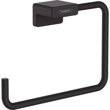 - HANSGROHE AddStoris Uchwyt na ręcznik typu Ring czarny mat 41754670 - 41754670 - Łazienki Szydłowski
