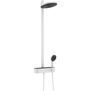 - HANSGROHE Pulsify Komplet prysznicowy biały mat 24240700 - 24240700 - Łazienki Szydłowski