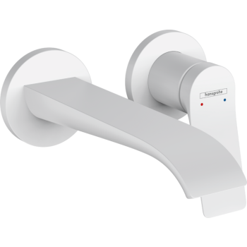  - HANSGROHE Vivenis bateria umywalkowa ścienna zasięg wylewki 19,2 cm biały mat 75050700 - 75050700 - Łazienki Szydłowski