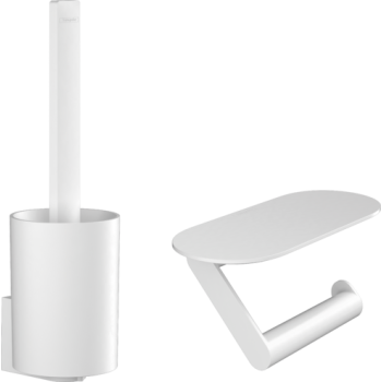 - HANSGROHE WallStoris Zestaw toaletowy biały mat 27969700 - 27969700 - Łazienki Szydłowski