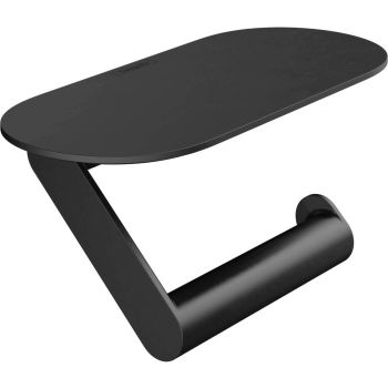  - HANSGROHE WallStoris Uchwyt na papier toaletowy z półką czarny mat 27928670 - 27928670 - Łazienki Szydłowski