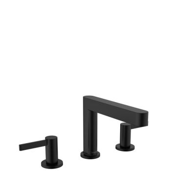 - HANSGROHE Finoris 3-otworowa bateria umywalkowa czarny mat 76033670 - 76033670 - Łazienki Szydłowski